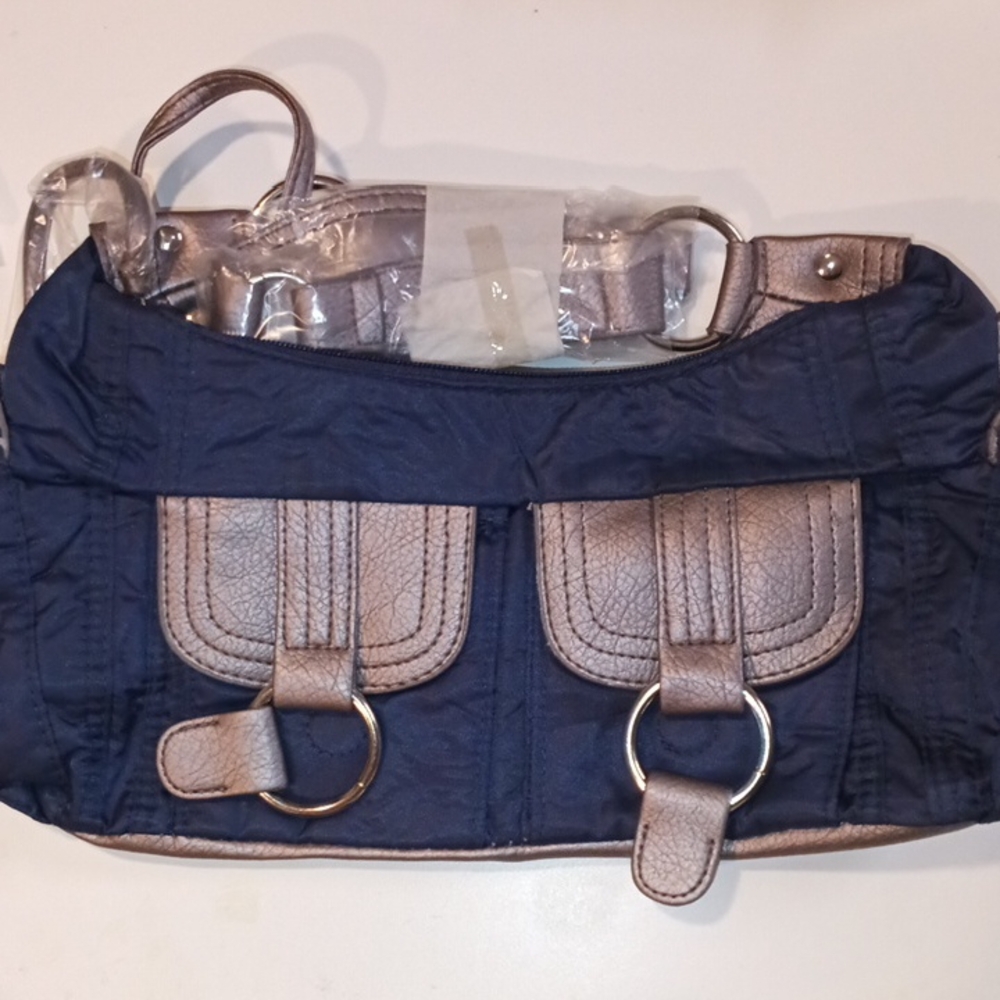 Stylish Navy Comfort Pocket Hobo Women's Bag